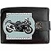 Produktbild suzuki gsxr 600 k8 Schwarz Bild auf KLASSEK Marken RFID Herren Geldbörse Portemonnaie Echtes Leder Motorrad Bike Zubehör Geschenk mit Metall Box NICHT OFFIZIELLE SUZUKI Produkte