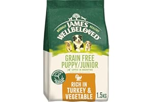 James Wellbeloved Dog Puppy Hypoallergenic Dry Food Grain Free Turkey 1.5 kg
