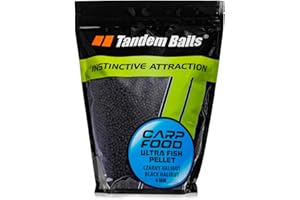 Tandem Baits Carp Food Ultra Fish Pellet pour Carpe Pêche Turbot Noir 2-16mm 1-5kg