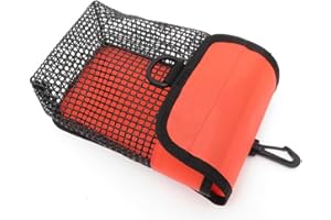 HEBEOT Scuba Diving Gear Bag Finger Reel SMB Bag Drainable Mesh Bag per ARA Immersione Mulinelli e Marcatori di Sicurezza Boe 20 X 13 X 7,3 Cm