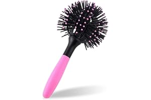 EQLEF 3D Bomb Curl spazzola per capelli sfera Styling sferica di massaggio pettine districante termoresistente pettine dei capelli