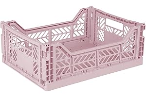 AYKASA Ay-Kasa Cassetta pieghevole stabile in plastica, impilabile, Cherry Blossom, Midi (40 x 30 x 14 cm)