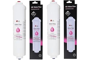 ersättande kylskåp Push Fit Fitting vattenfilterpatron (2-pack)