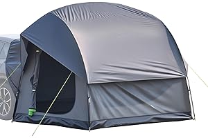 VEVOR Tenda da Campeggio per Auto 240 x 240 x 215 cm Tenda da Campeggio SUV, Impermeabile PU2000 Spazioso Design a Doppio Strato per 5-8 Persone, 2 Porte, Finestre a Rete, Copertura Antipioggia, Borsa