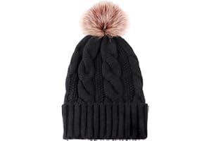 NyxSeat 1 sztuka futrzanego kapelusza z dzianiny, damska czapka zimowa, czapka z kopułą, wiatroszczelna czapka wełniana, pogrubiona ciepła czapka damska, ciepła czapka zimowa do uprawiania sportów na