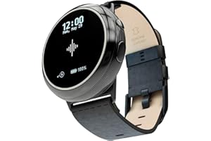 Soundbrenner Core 2, Music Practice Companion for All Musicians with Vibrating Metronome, Practice Tracker, Chromatic Tuner, Decibel Meter and Smart Watch, Best in Show at NAMM (Midnight Black Steel)