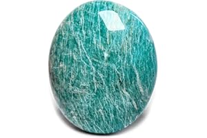 EUSICE - Amazonit Naturstein, Heilstein Gelassenheits- & Entspannungs, 100% Handarbeit & Handgefertigt, Ethischer & Hochwertiger Amazonit für Wellness, Meditation, Yoga und Sammeln