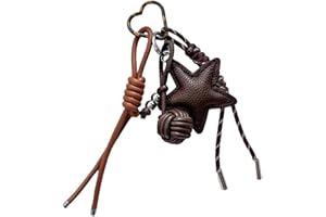 Hattba Robuster, leichter Leder-Sternanhänger, stilvolles Taschenzubehör zur Verschönerung von Taschen während der Fahrt oder auf Reisen