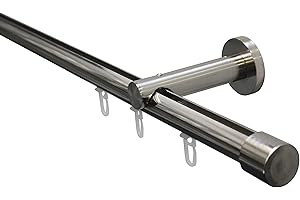 Gardinia Barra de cortina de metal 160 cm