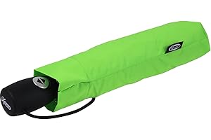 iX-brella mid class Parapluie de poche léger et solide avec fonction d’ouverture et de fermeture automatiques Vert Vert fluo 95 cm