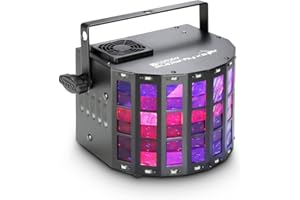 Cameo SUPERFLY XS - Projecteur « 2-en-1 » effet Derby et stroboscope avec télécommande infrarouge