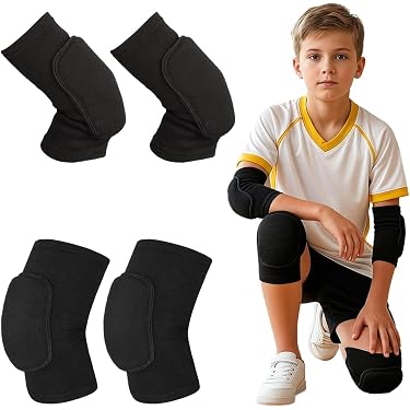 Paire De Genouillères De Sport LuLiyLdJ – M, Coton éponge, Protection Chocs, Pour Danse/volley/ski, 40-65 Kg