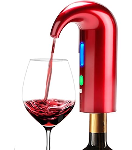 Mini Carafe Aérateur Vin - 6 Vitesses D'Oxygénation Réglables | Pour Vin Rouge/Blanc/Rosé | Verre Robust