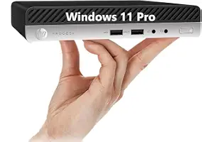 HP ProDesk 400 G4 Mini Desktop Computer PC i5-8th 8GB RAM (Renewed) | Micro PC 256 GB SSD, DisplayPort, sin teclado, 4K compatible, Windows 11 Pro