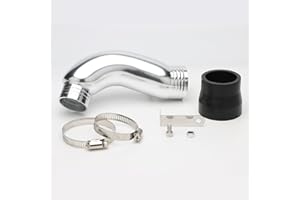 NIBBI Air Filter Intake Curve Pipe, High Performance Elbow, GY6 Engine Manifold, Cold Air Fit for GY6, ATV, UTV (Aluminum)