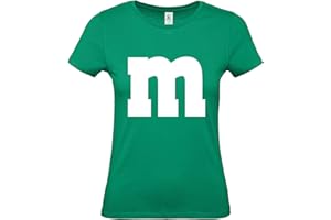 Shirt-Panda Damen T-Shirt · M&M · Gruppen Kostüm · Karneval Shirt · Fasching Verkleidung · Party Tshirt · JGA Frauen · Lady Fit · Mädchen Shirt · 100% Baumwolle ·
