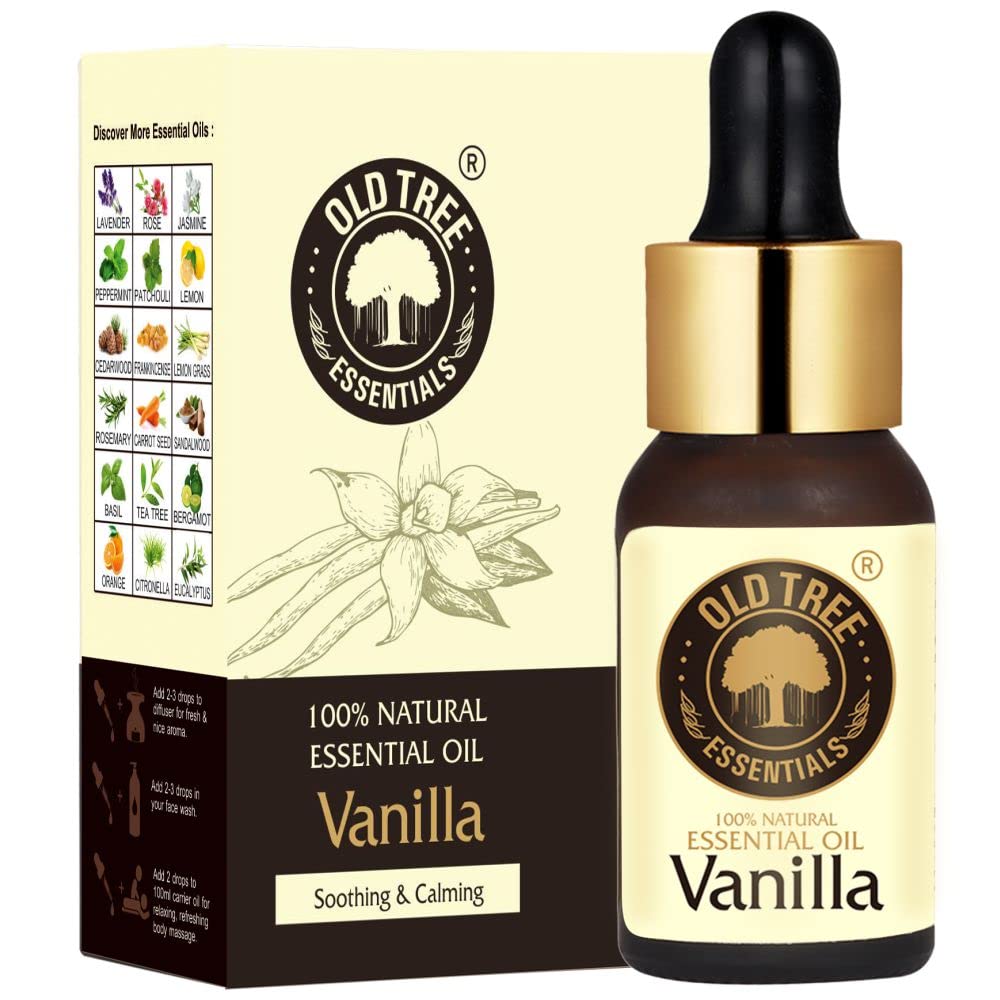 Old Tree Vanilla Essential Oil for Home Fragrance (30ml) - Essential Oil for Skin, Face, Hair, Diffuser, Candle Making - Pure