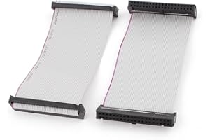 UXCELL sourcing map 2pcs FC40P 40Pin DIY IDC Socket Extension Cable plano de cinta 10cm