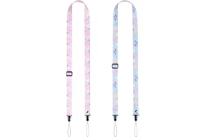 VOVMOEYA Correa de cámara para niños, 2 unidades, correa para el cuello, correa para iPad para niños, correa de cámara para niños para mini cámara Fujifilm