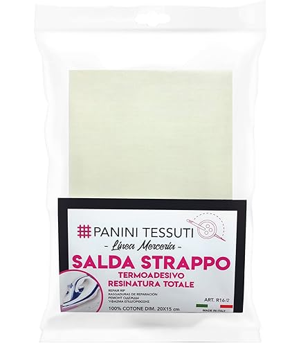 Saldastroppi Termoadesivi MARBET 40x15 Cm - Cotone Arancione Per Rammendo - Foto 10