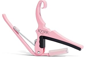 Kyser Quick-Change Capotasto per chitarra acustica a sei corde, Rosa, KG6K