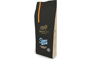 Swiss Water Decaf Medium Roast Organic Decaffeinated Coffee Beans 1kg - Simmer Down Blend - Marley Coffee - From The Marley Family - For All Coffee Machines