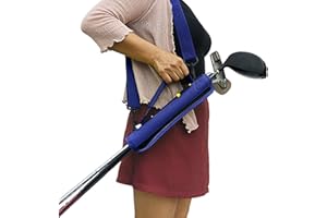 OHMILL Golf Club Carry Bag Portable Golf Sunday Bag Lightweight Nylon Golf Pencil Bag with Adjustable Shoulder Strap for Women Men Golf Training Travel Case Driving Range Course Can Hold 3-4 Clubs Bags