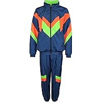 Foxxeo 80er Jahre Kostüm für Erwachsene Premium 80s Trainingsanzug Assianzug Assi - Herren Größe S-XXXXL - Fasching…