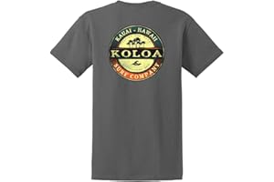 KOLOA SURF COMPANY Koloa Surf Graphic T-Shirt z ciężkiej bawełny regularny, duży i wysoki