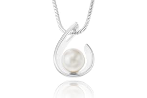LILLYMARIE Damski Naszyjnik Ze Srebra 925 Z Kryształową Perłą Wisiorek