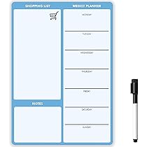 TMS Magnetic Whiteboard Marker, Dry Drying Pens And Magnetic Eraser For Home, Office And School | Works Well With Our Magnetic Weekly Planners (Standard Colour/Grey Eraser, 4 Pack - View #5