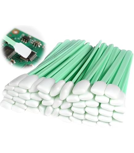 Kit De 100 Tampons Nettoyage Mousse - 5 Formats Pour Électronique, Appareil Photo, Imprimante, Artisanat
