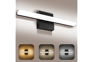 ZAXIVA Lámpara de Espejo para Baño 40CM, Luz LED de Baño 3000-6000K con Control de Color, Aplique para Espejo con Pantalla Acrílica, Bajo Consumo y Duradera, Luz de Pared Moderna para un Ambiente Acogedor