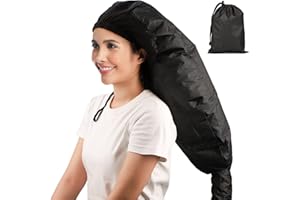 Bonnet Hooded Hair Dryer Attachment, Segbeauty Extra Large Adjustable Deep Conditioning Cap, Upgraded Drying Heat Cap with Elastic Strap for Natural Curly Textured Hair Care, Fast Drying, Styling