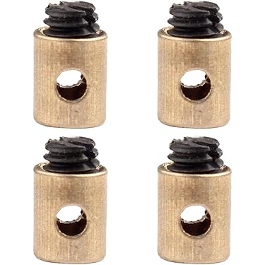 400 Stück 3,9 mm Rundsteckverbinder-Set, Messing-Rundklemmen