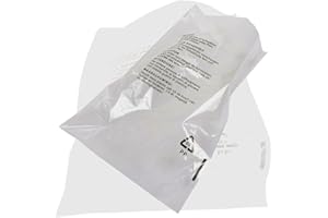 DVIVA 100 x Self Seal Clear Plastic Bags for Packaging (Size - 8 x 10") Transparent Poly Bags with Suffocation Warning - Clear OPP Packing Bags