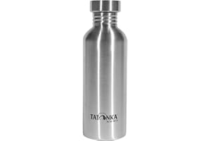 Tatonka Butelka na napoje ze stali nierdzewnej Steel Bottle Premium 1 l – odporna na pęknięcia butelka na wodę z zakrętką ze stali nierdzewnej – nadaje się do mycia w zmywarce, nie zawiera BPA (