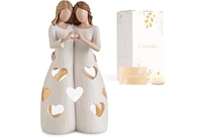 Candeldo Sister Friendship Gifts for Women Bestie Sisters Figurines Birthday Gift from Sister