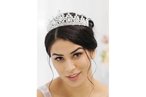 Jovono, corona per matrimoni e diadema da principessa in cristallo, accessori per capelli, feste, per donne