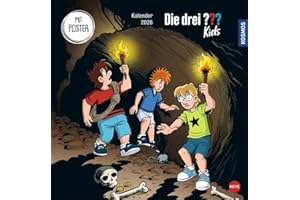 Die drei ??? Kids Broschurkalender 2026: Ein Jahr voller Abenteuer mit den Junior-Detektiven Justus, Peter und Bob. Wandkalender 2026 zum Eintragen ... (Kino-Entertainment Kalender Heye)