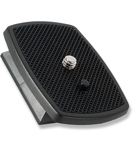 Tbest Piastra a Sgancio Rapido per Treppiede Tipo Z, Piastra a Sgancio Rapido Tipo Z Treppiede Universale con Rotazione a 360 Gradi Testa Inclinabile