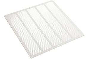 STEINBERG14 Blanco 500x500 mm Rejilla de Ventilacion con Mosquitera, Metalica
