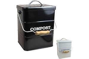 VIVEZEN Linxor - Composteur, bac, Poubelle à Compost de Cuisine Rectangle - 3 L - Plusieurs Coloris