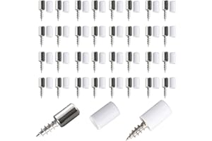 NAHUAA 90 Pezzi Perni per Mensole 7 mm Pioli di Supporto per Mensole Reggi Mensola Armadio in Acciaio Laminato Freddo con Manicotto in Gomma Reggipiano per Mobili Armadio Ripiani Legno, Argento