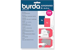 Burda Tracing-Papel de carbono (1 unidad), color azul y rojo, talla única, 2