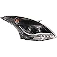 AUTO-STYLE Set Headlights in DRL-Look compatible with Suzuki Swift YP6 (excl. Sport) 2010- - Black