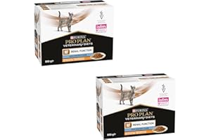 PURINA PRO PLAN Veterinary Diets NF Renal Function Advanced Care kurczak, dwupak, 2 x 10 x 85 g, dietetyczna karma dla dorosłych kotów, w woreczku