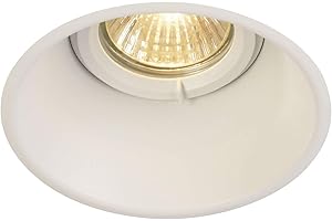 SLV Spot Encastré LED HORN-O | Rond, IP21, Lampe de Plafond Variable pour Eclairage Intérieur | Spot LED, Réflecteur, Projecteur de Plafond, Plafonnier, Encastré | 1 Lampe, GU10 QPAR51, EEC E-A++