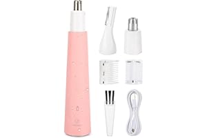 VG VOGCREST Epilatore elettrico donna per sopracciglia e per peli del naso, rasoio di precisione, da donna. Utile per viso, naso, orecchio, sopracciglia, rimozione dei peli del corpo, rasoio o rifinitore