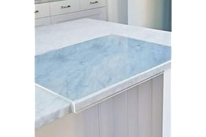 CIVG Taglieri in Acrilico,Tagliere Trasparente Cucina Riutilizzabile con Bordo Antiscivolo Trasparente per Piano di Lavoro,Protezione per Casa e Ristorante (45x40cm)